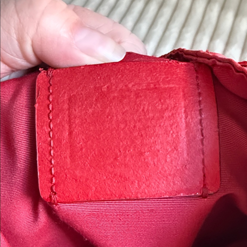 Coach Red Drawstring Bag - Picture 2 of 9